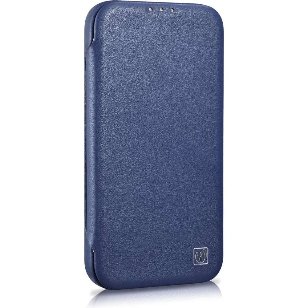 Etui iCarer CE Premium Leather Folio MagSafe Apple iPhone 14 Pro niebieski