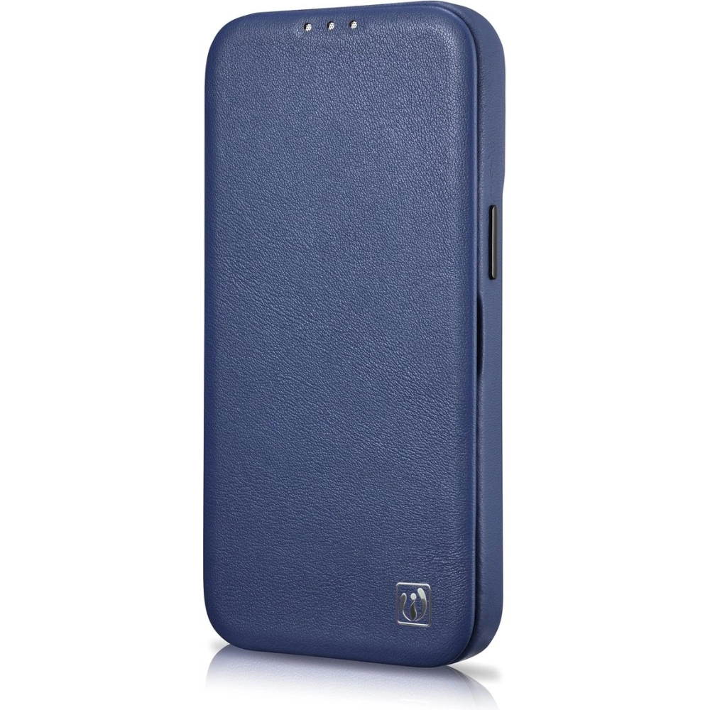 Etui iCarer CE Premium Leather Folio MagSafe Apple iPhone 14 Pro niebieski