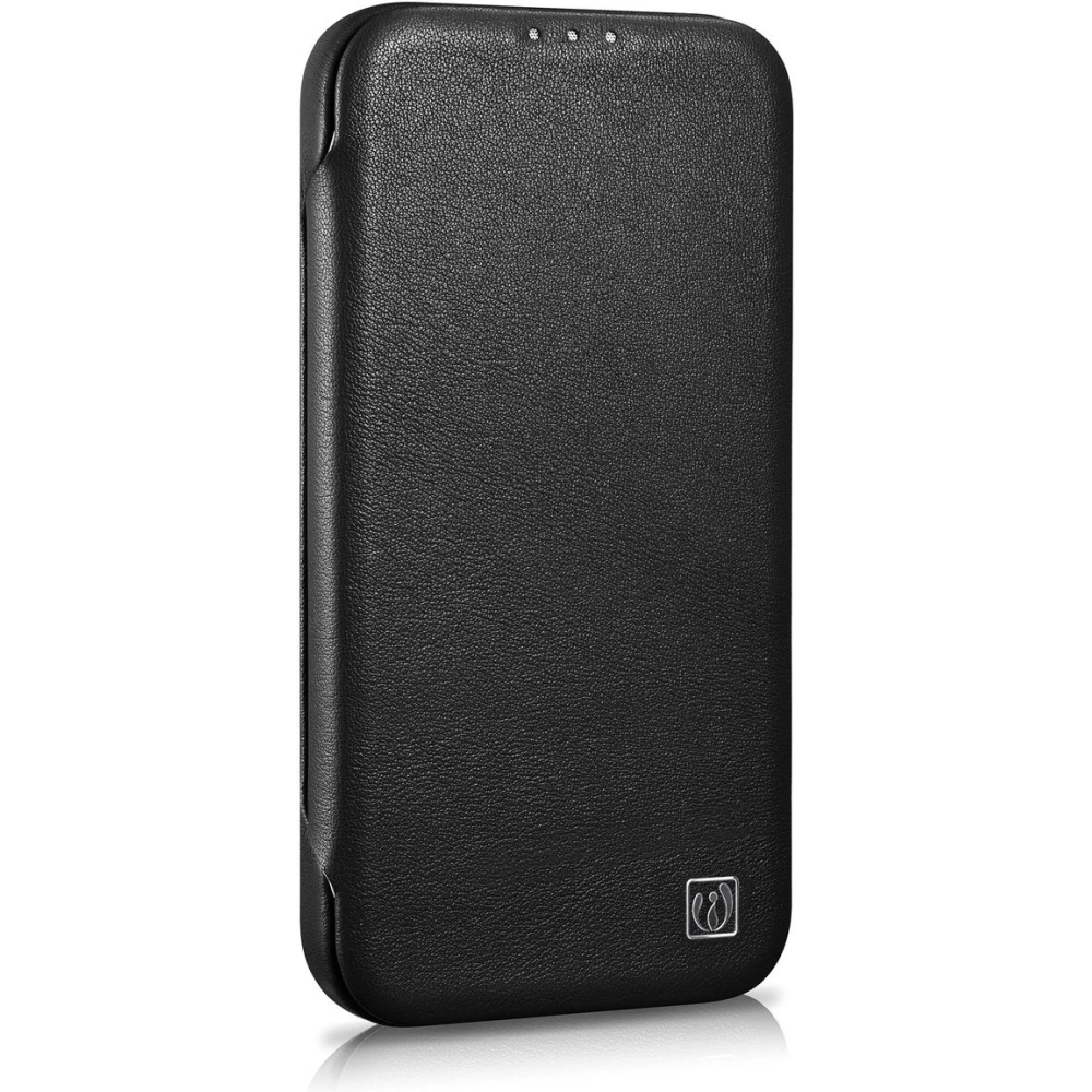 Etui iCarer CE Premium Leather Folio MagSafe Apple iPhone 14 Plus / 15 Plus czarny