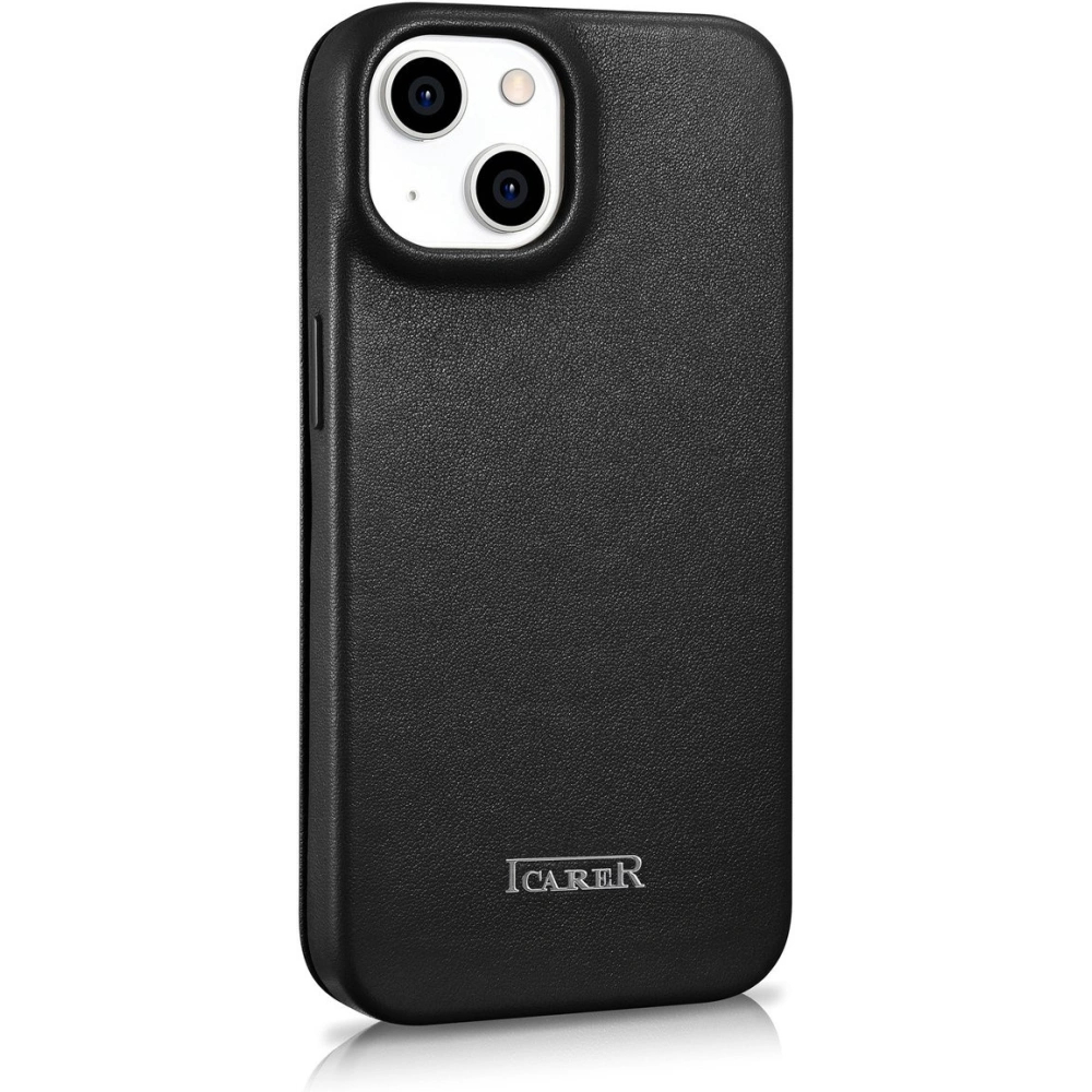 Etui iCarer CE Premium Leather Folio MagSafe Apple iPhone 14 Plus / 15 Plus czarny