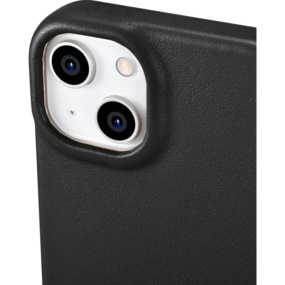 Etui iCarer CE Premium Leather Folio MagSafe Apple iPhone 14 Plus / 15 Plus czarny