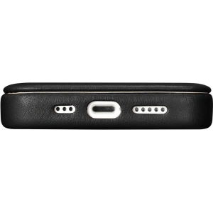 Kup Husă iCarer CE Premium Leather Folio MagSafe Apple iPhone 14 Plus / 15 Plus negru - ICR409 - {ean13} - Sklep Home Screen