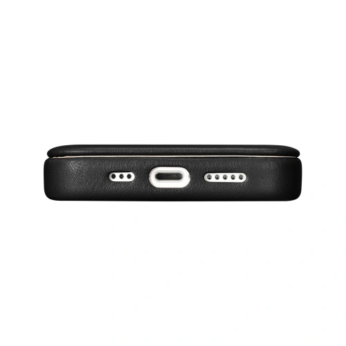 Kup Case iCarer CE Premium Leder Folio MagSafe Apple iPhone 14 Plus / 15 Plus schwarz - ICR409 - {ean13} - Sklep Home Screen