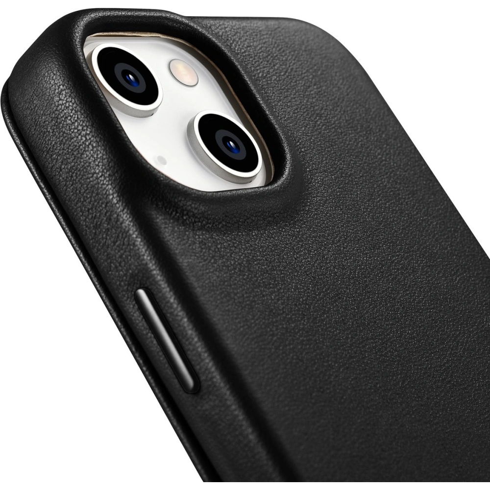 Etui iCarer CE Premium Leather Folio MagSafe Apple iPhone 14 Plus / 15 Plus czarny