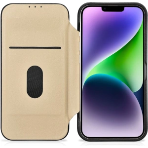 Kup Etui iCarer CE Premium Leather Folio MagSafe Apple iPhone 14 Plus / 15 Plus černé - ICR409 - {ean13} - Sklep Home Screen