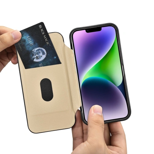 Kup Etui iCarer CE Premium Leather Folio MagSafe Apple iPhone 14 Plus / 15 Plus černé - ICR409 - {ean13} - Sklep Home Screen
