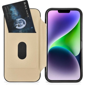 Kup Etui iCarer CE Premium Leather Folio MagSafe Apple iPhone 14 Plus / 15 Plus černé - ICR409 - {ean13} - Sklep Home Screen