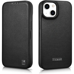 Kup Etui iCarer CE Premium Leather Folio MagSafe Apple iPhone 14 Plus / 15 Plus černé - ICR409 - {ean13} - Sklep Home Screen