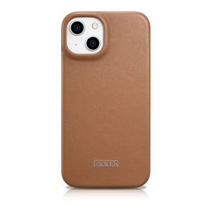 Kup Etui iCarer CE Premium Leather Folio MagSafe Apple iPhone 14 Plus / 15 Plus hnědé - ICR410 - {ean13} - Sklep Home Screen