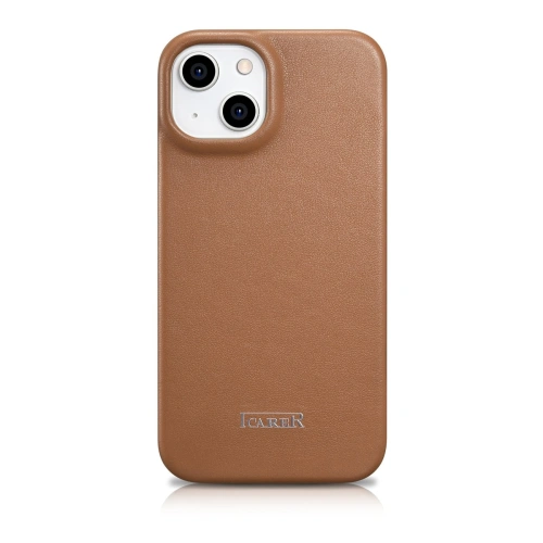 Buy iCarer CE Premium Leather Folio MagSafe Apple iPhone 14 Plus / 15 Plus brown - ICR410 - {ean13} - Home Screen Store Europe