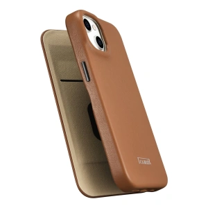 Kup Etui iCarer CE Premium Leather Folio MagSafe Apple iPhone 14 Plus / 15 Plus hnědé - ICR410 - {ean13} - Sklep Home Screen