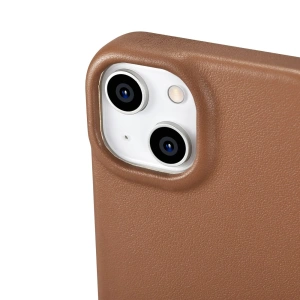 Kup Husă iCarer CE Premium Leather Folio MagSafe Apple iPhone 14 Plus / 15 Plus maro - ICR410 - {ean13} - Sklep Home Screen