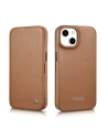 Buy iCarer CE Premium Leather Folio MagSafe Apple iPhone 14 Plus / 15 Plus brown - ICR410 - {ean13} - Home Screen Store Europe