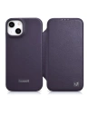 Kup Husă iCarer CE Premium Leather Folio MagSafe Apple iPhone 14 Plus / 15 Plus violet închis - ICR412 - {ean13} - Sklep Home Screen
