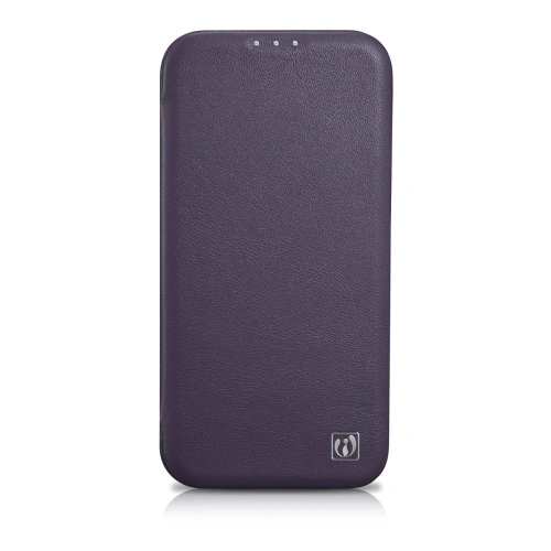 Kup Husă iCarer CE Premium Leather Folio MagSafe Apple iPhone 14 Plus / 15 Plus violet închis - ICR412 - {ean13} - Sklep Home Screen