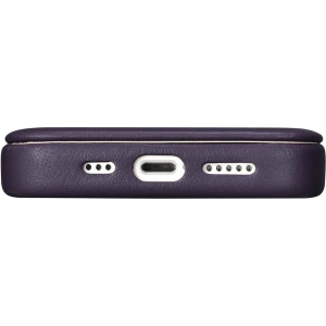 Kup Etui iCarer CE Premium Leather Folio MagSafe Apple iPhone 14 Plus / 15 Plus tmavě fialové - ICR412 - {ean13} - Sklep Home Screen