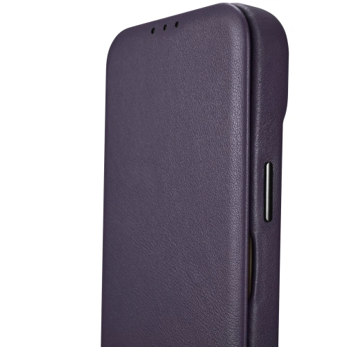 Kup Etui iCarer CE Premium Leather Folio MagSafe Apple iPhone 14 Plus / 15 Plus tmavě fialové - ICR412 - {ean13} - Sklep Home Screen