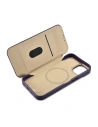 Kup Husă iCarer CE Premium Leather Folio MagSafe Apple iPhone 14 Plus / 15 Plus violet închis - ICR412 - {ean13} - Sklep Home Screen
