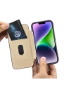 Kup Etui iCarer CE Premium Leather Folio MagSafe Apple iPhone 14 Plus / 15 Plus tmavě fialové - ICR412 - {ean13} - Sklep Home Screen