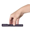 Kup Husă iCarer CE Premium Leather Folio MagSafe Apple iPhone 14 Plus / 15 Plus violet închis - ICR412 - {ean13} - Sklep Home Screen