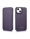 Kup Husă iCarer CE Premium Leather Folio MagSafe Apple iPhone 14 Plus / 15 Plus violet închis - ICR412 - {ean13} - Sklep Home Screen