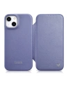 iCarer CE Premium Leather Folio MagSafe Apple iPhone 14 Plus / 15 Plus light purple