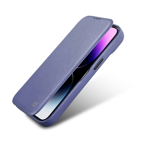 Kup Case iCarer CE Premium Leder Folio MagSafe Apple iPhone 14 Plus / 15 Plus helllila - ICR413 - {ean13} - Sklep Home Screen