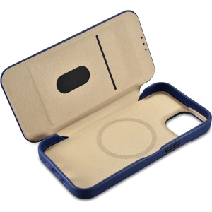 Kup Etui iCarer CE Premium Leather Folio MagSafe Apple iPhone 14 Plus / 15 Plus modrý - ICR414 - {ean13} - Sklep Home Screen