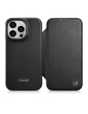 Husă iCarer CE Premium Leather Folio MagSafe Apple iPhone 14 Pro Max negru