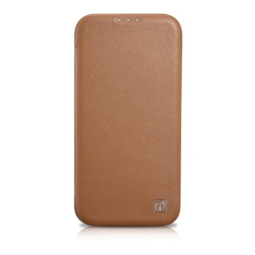 Kup Etui iCarer CE Premium Leather Folio MagSafe Apple iPhone 14 Pro Max brązowy - ICR416 - {ean13} - Sklep Home Screen