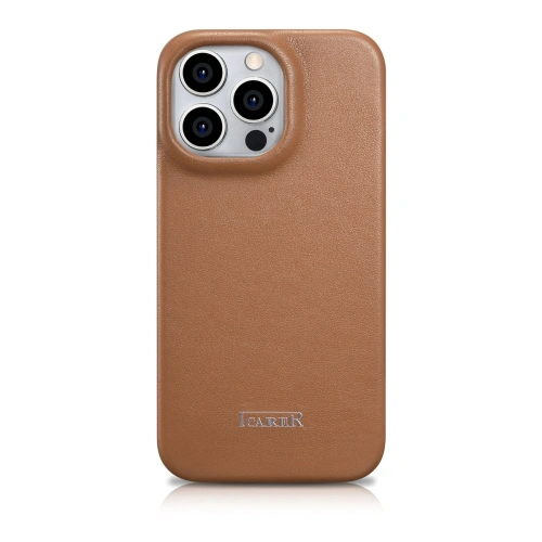 Kup Case iCarer CE Premium Leder Folio MagSafe Apple iPhone 14 Pro Max braun - ICR416 - {ean13} - Sklep Home Screen