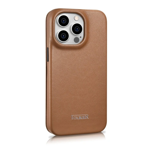 Kup Etui iCarer CE Premium Leather Folio MagSafe Apple iPhone 14 Pro Max hnědý - ICR416 - {ean13} - Sklep Home Screen
