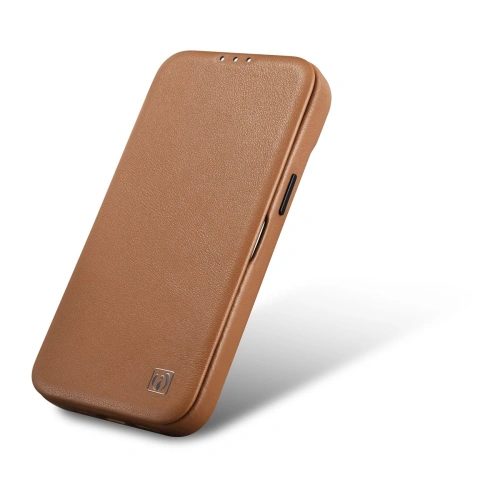 Kup Etui iCarer CE Premium Leather Folio MagSafe Apple iPhone 14 Pro Max hnědý - ICR416 - {ean13} - Sklep Home Screen