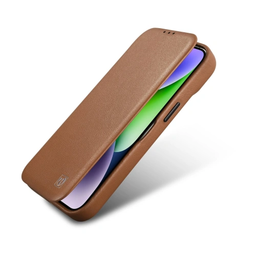Kup Etui iCarer CE Premium Leather Folio MagSafe Apple iPhone 14 Pro Max hnědý - ICR416 - {ean13} - Sklep Home Screen