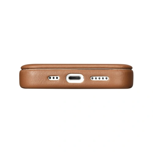 Kup Case iCarer CE Premium Leder Folio MagSafe Apple iPhone 14 Pro Max braun - ICR416 - {ean13} - Sklep Home Screen