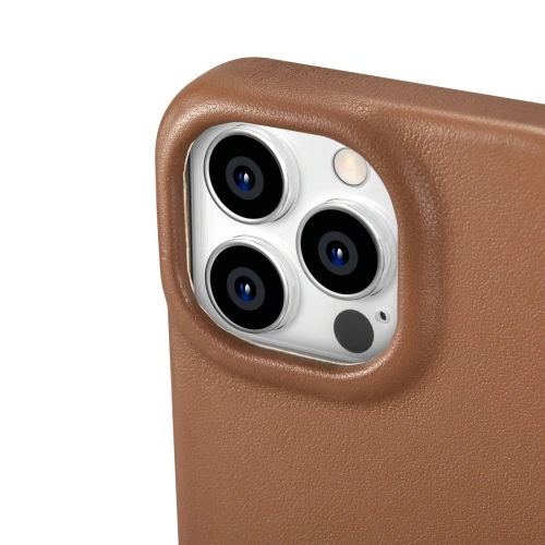 Kup Etui iCarer CE Premium Leather Folio MagSafe Apple iPhone 14 Pro Max hnědý - ICR416 - {ean13} - Sklep Home Screen