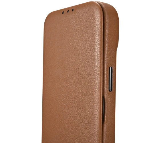 Kup Etui iCarer CE Premium Leather Folio MagSafe Apple iPhone 14 Pro Max brązowy - ICR416 - {ean13} - Sklep Home Screen