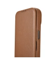 Kup Etui iCarer CE Premium Leather Folio MagSafe Apple iPhone 14 Pro Max brązowy - ICR416 - {ean13} - Sklep Home Screen