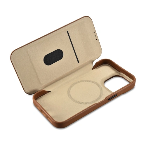 Kup Etui iCarer CE Premium Leather Folio MagSafe Apple iPhone 14 Pro Max hnědý - ICR416 - {ean13} - Sklep Home Screen