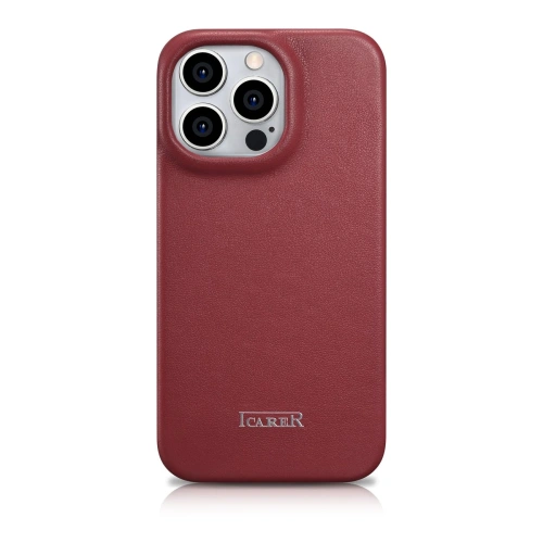 Kup Etui iCarer CE Premium Leather Folio MagSafe Apple iPhone 14 Pro Max červené - ICR417 - {ean13} - Sklep Home Screen