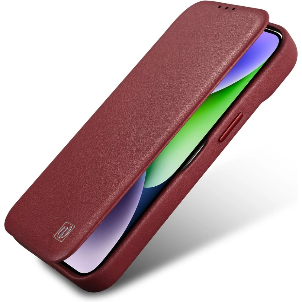 Etui iCarer CE Premium Leather Folio MagSafe Apple iPhone 14 Pro Max czerwony