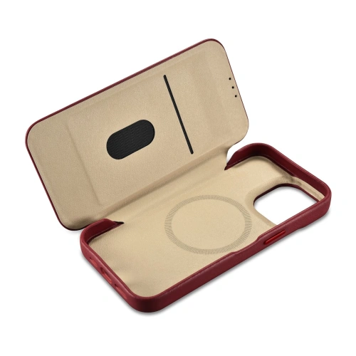 Kup Etui iCarer CE Premium Leather Folio MagSafe Apple iPhone 14 Pro Max červené - ICR417 - {ean13} - Sklep Home Screen