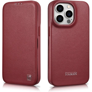 Kup Case iCarer CE Premium Leder Folio MagSafe Apple iPhone 14 Pro Max rot - ICR417 - {ean13} - Sklep Home Screen