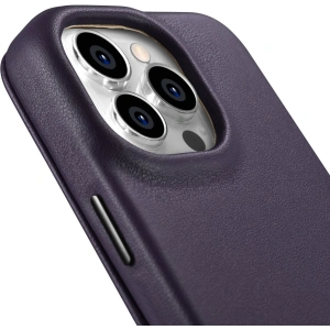 Kup Carcasă iCarer CE Premium Leather Folio MagSafe Apple iPhone 14 Pro Max violet închis - ICR418 - {ean13} - Sklep Home Screen