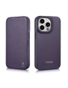 Kup Case iCarer CE Premium Leder Folio MagSafe Apple iPhone 14 Pro Max dunkelviolett - ICR418 - {ean13} - Sklep Home Screen