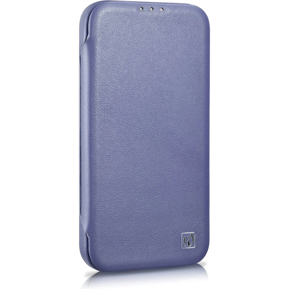Etui iCarer CE Premium Leather Folio MagSafe Apple iPhone 14 Pro Max jasnofioletowy
