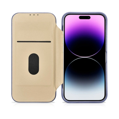 Kup Case iCarer CE Premium Leder Folio MagSafe Apple iPhone 14 Pro Max helllila - ICR419 - {ean13} - Sklep Home Screen