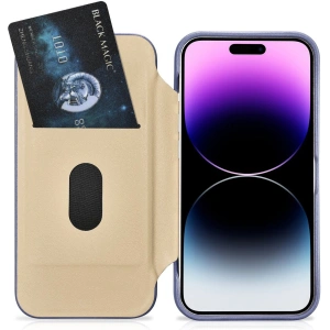 Kup Etui iCarer CE Premium Leather Folio MagSafe Apple iPhone 14 Pro Max jasnofialový - ICR419 - {ean13} - Sklep Home Screen