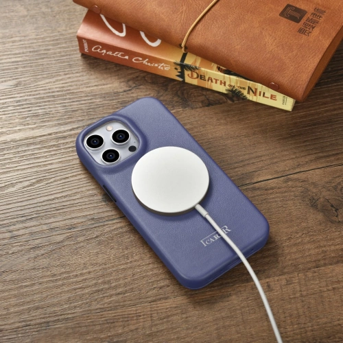 Kup Carcasă iCarer CE Premium Leather Folio MagSafe Apple iPhone 14 Pro Max violet deschis - ICR419 - {ean13} - Sklep Home Screen