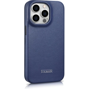Kup Case iCarer CE Premium Leder Folio MagSafe Apple iPhone 14 Pro Max blau - ICR420 - {ean13} - Sklep Home Screen